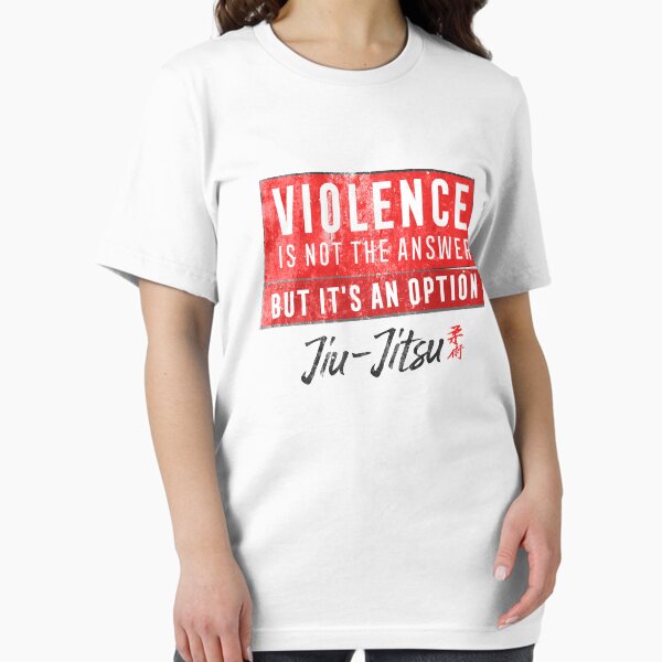 Item preview, Jiu Jitsu Violence Not The Answer Dark Jujitsu BJJ Gift Dark designed and sold by threadsmonkey.