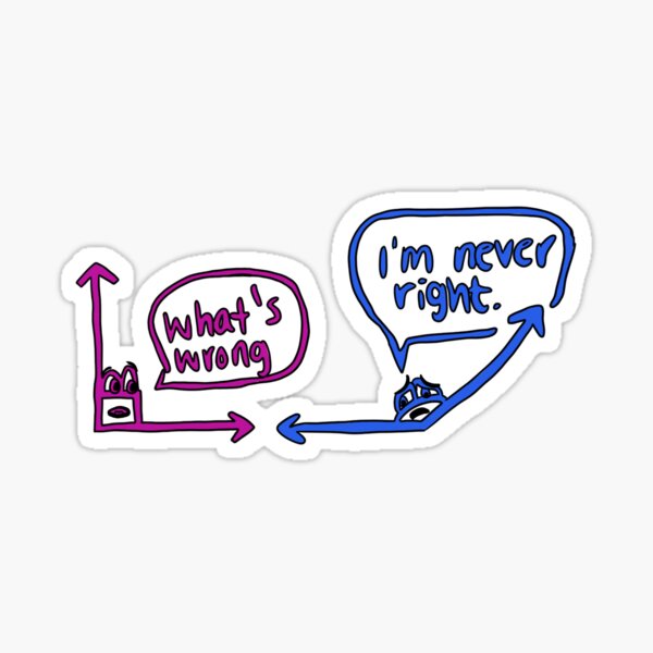 Angle joke Sticker