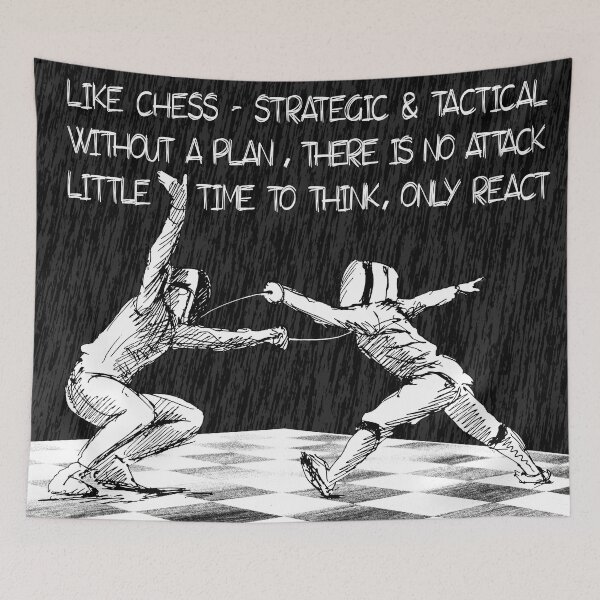Item preview, Fencing is just like chess designed and sold by hi5xplosion.