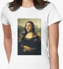 Camiseta entallada para mujer Nicholas Cage Mona Lisa