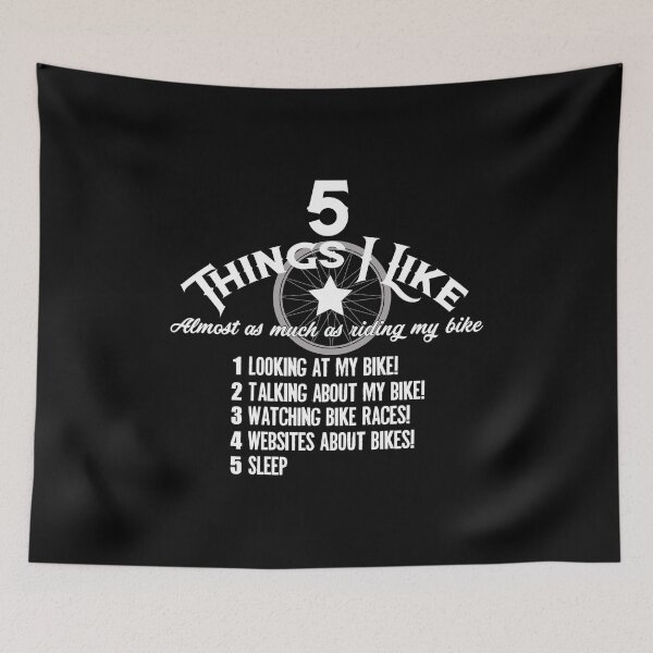 Item preview, 5 Things I Like About Bikes Bike Cyclist Lover designed and sold by KNUXX Shop.