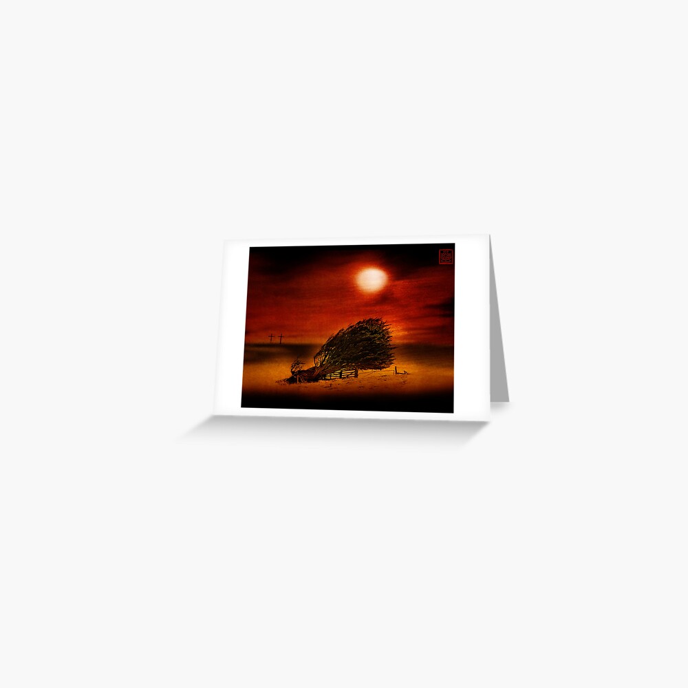 Two Crosses Greeting Card