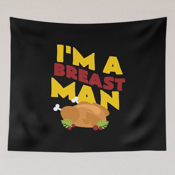 Item preview, I'm a Breast Man Funny Thanksgiving Dinner designed and sold by BUBLTEES.