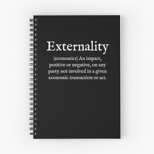 Item preview, E: Externality:English: White Text [Economese Themed designed and sold by WearYourWords.