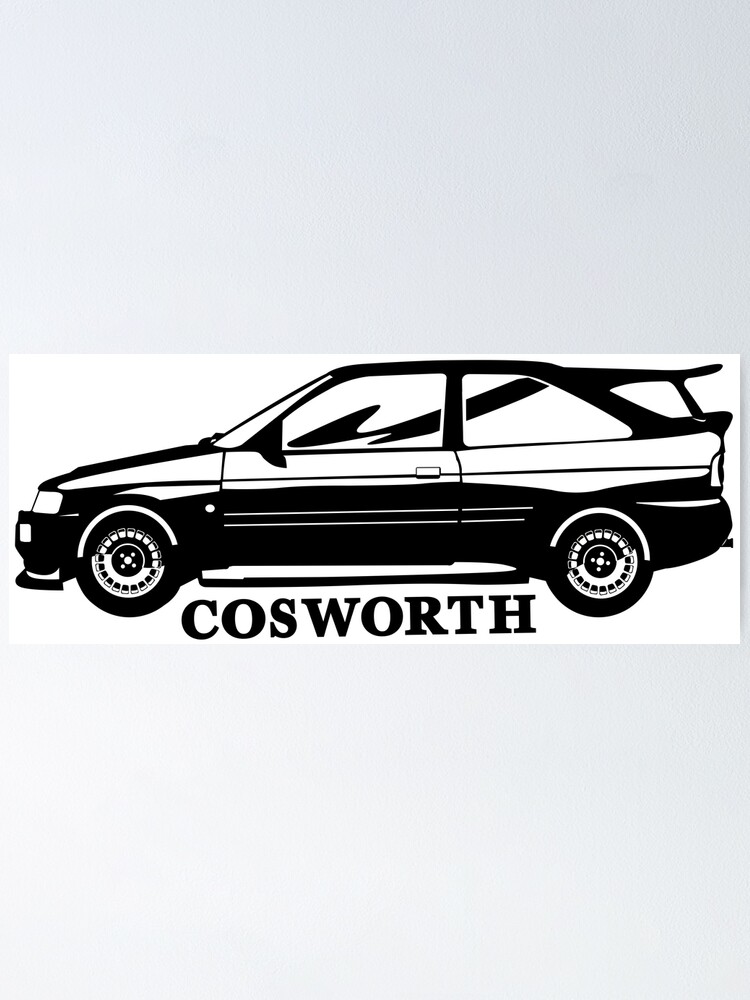 Large Ford Escort RS Cosworth Turbo CVH YB S1 S2 Wall Poster Art Picture Print 
