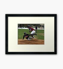 Sliding home Framed Print