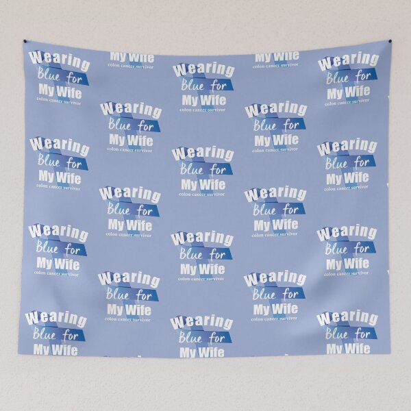 Item preview, Colon Cancer Survivor Wearing Blue for My Wife designed and sold by wordsonly.