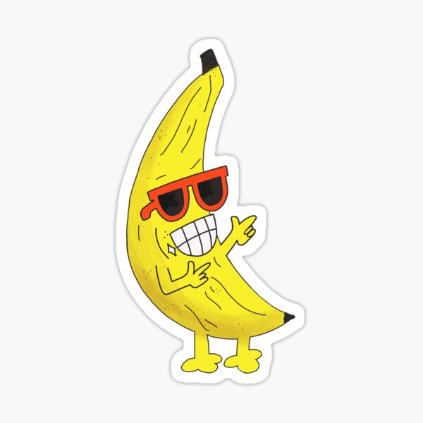 "Banana Man " Sticker for Sale by nomeremortal Redbubble