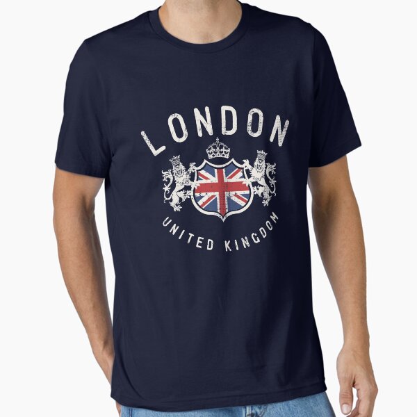 Item preview, London Great Britain Vintage Crest Flag designed and sold by CoolTees.