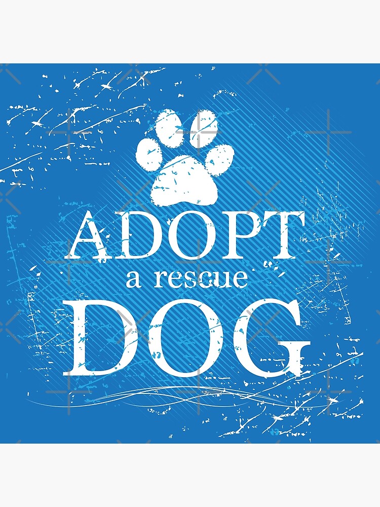 Adopt a Rescue Dog Pawprint by rescuedogs101