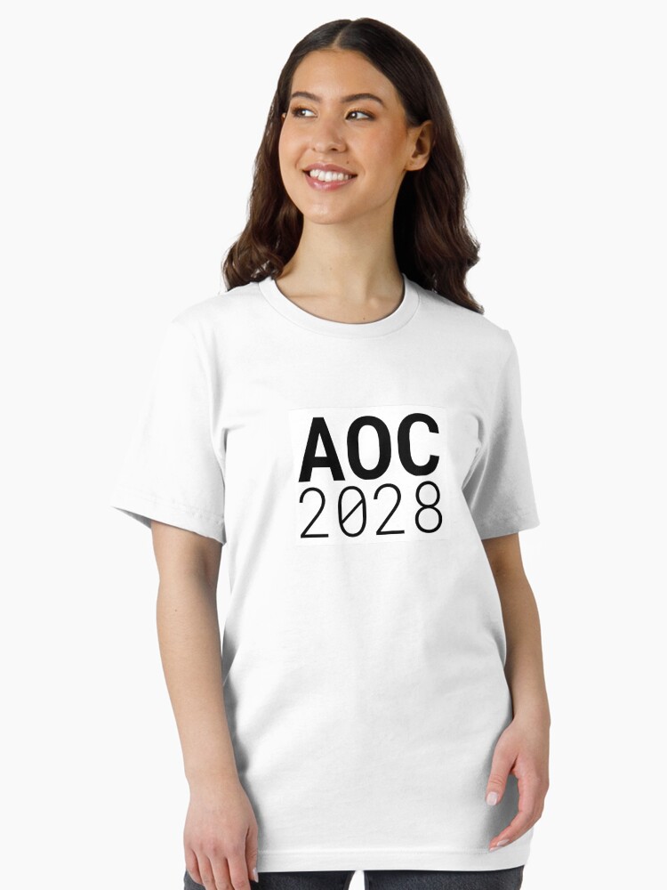 Thumbnail 1 of 7, Essential T-Shirt, AOC 2028 - Get ready for Alexandria Ocasio-Cortez's future presidential run! designed and sold by willpate.