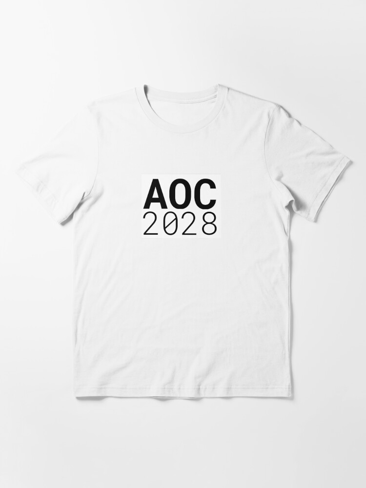 Thumbnail 3 of 7, Essential T-Shirt, AOC 2028 - Get ready for Alexandria Ocasio-Cortez's future presidential run! designed and sold by willpate.