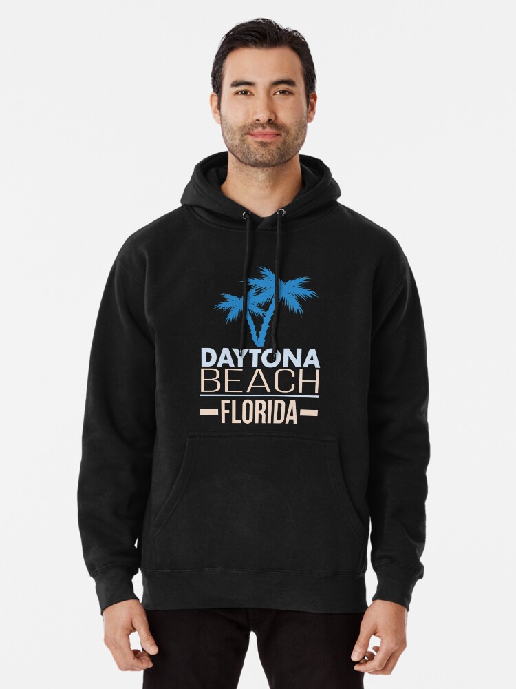Daytona Beach Florida Palm Trees Ocean Beach Water Relax Vacation Hoodies for Men