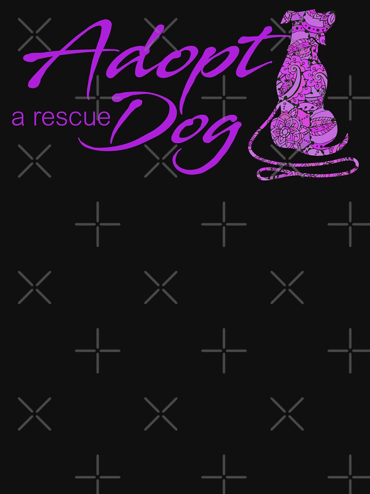 Adopt a Rescue Dog - Beautiful Paisley Dog - Bright Purple by rescuedogs101