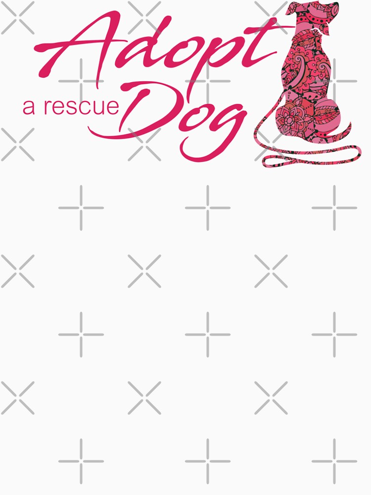 Adopt a Rescue Dog - Beautiful Paisley Dog - Dark Pink/Red by rescuedogs101