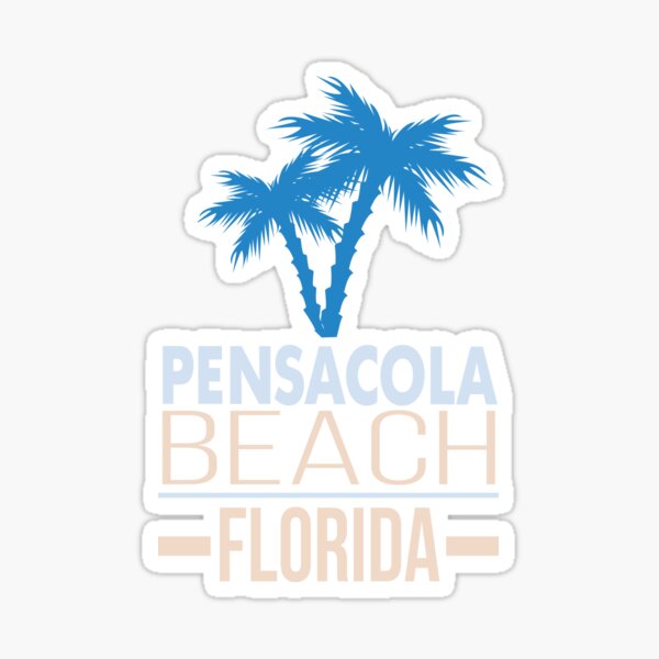 Item preview, Pensacola Beach Florida with Palm Trees designed and sold by TeagoShirts.