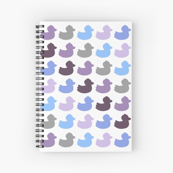 Ducky ducks: blue/purple edition Spiral Notebook