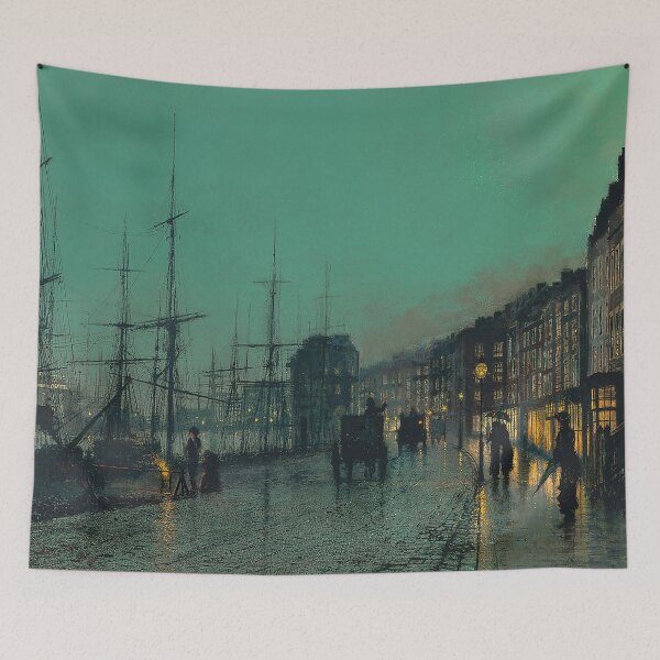 Item preview, Shipping on the Clyde - John Atkinson Grimshaw designed and sold by themasters.
