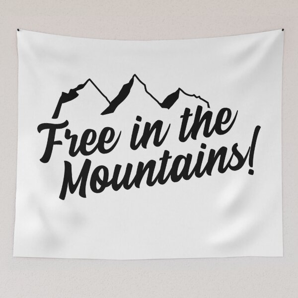 Item preview, Free in the mountains designed and sold by VollNiceDesign.