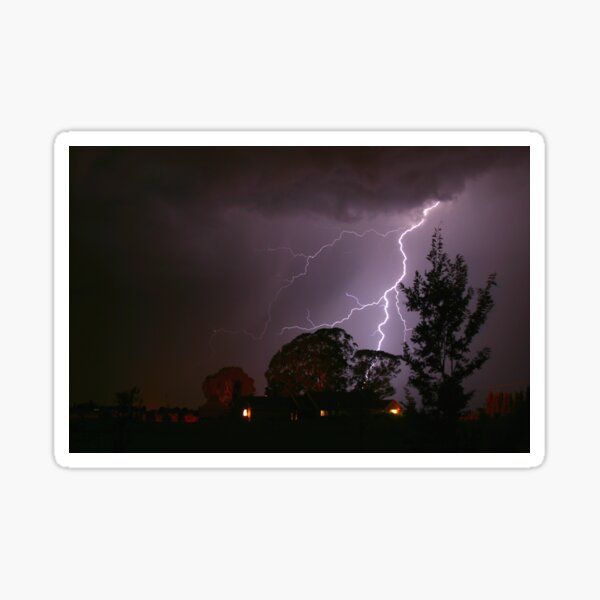 One Stormy Night - Lightning Sticker
