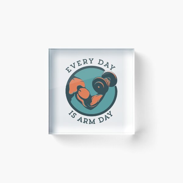 Item preview, Every Day Is Arm Day Funny Gym Workout Bicep Exercise Gift for Men designed and sold by MintedFresh.