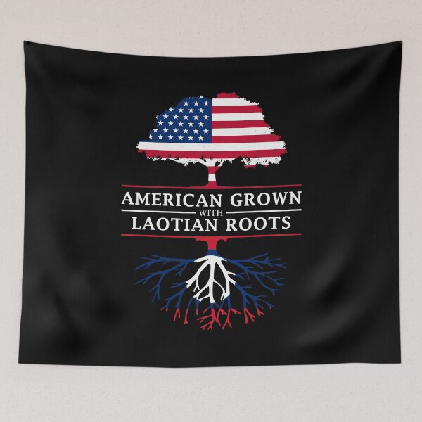 Item preview, American Grown with Laotian Roots   Laos Design designed and sold by ockshirts.