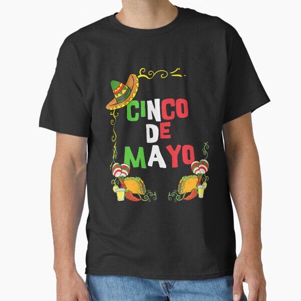 Item preview, Cinco De Mayo Sombrero Taco Tequila Mexican Independence T-Shirt designed and sold by tronictees.
