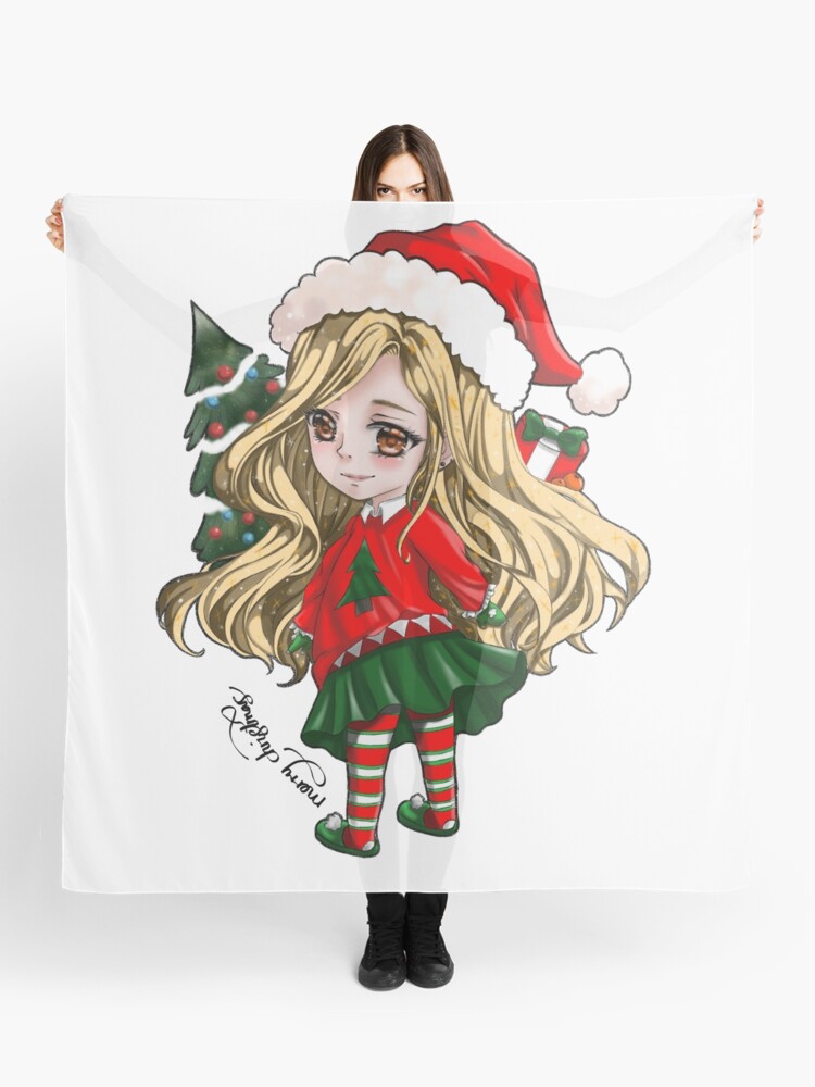 Christmas Girl Anime Art