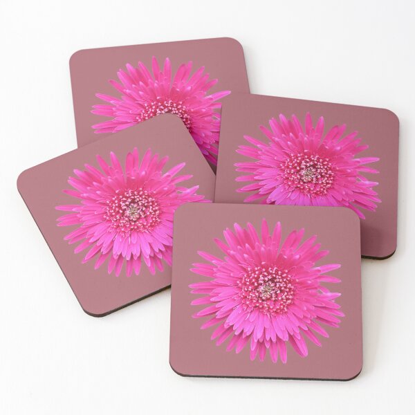 Item preview, Bright Pink Gerbera on Mauve designed and sold by STHogan2.