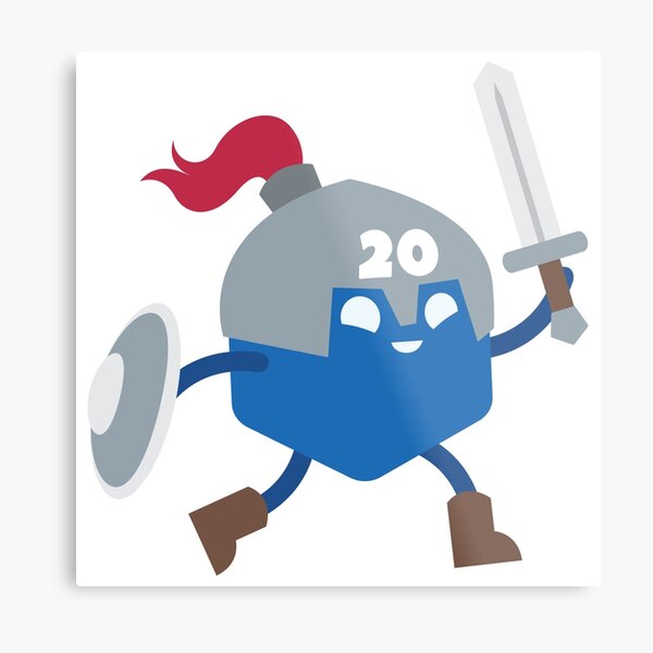 20 Sided Hero Metal Print