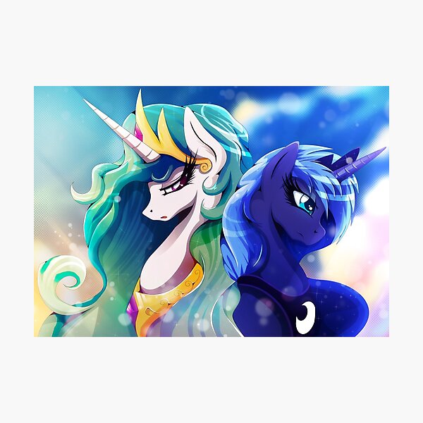 Sisters of Canterlot - with Background Photographic Print