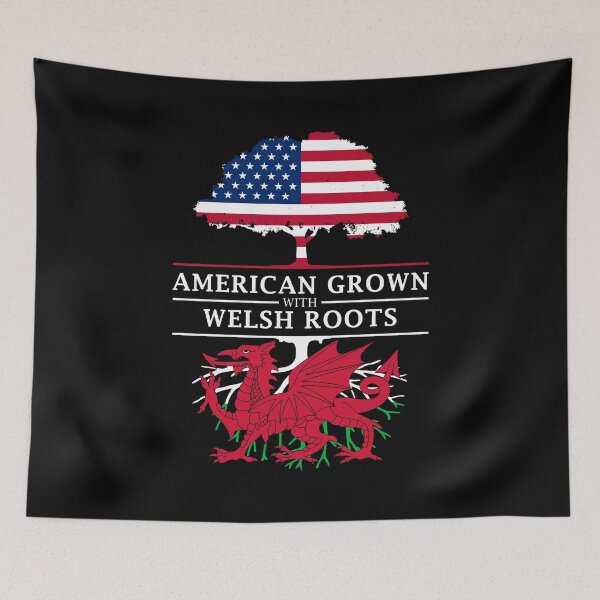Item preview, American Grown with Welsh Roots   Wales Design designed and sold by ockshirts.