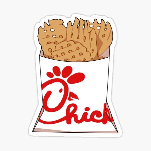 fil a fries Sticker