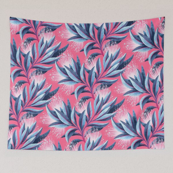 Item preview, Pohutukawa - Pink / White designed and sold by Andrea Muller.