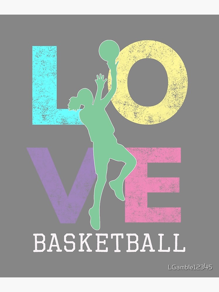Disover Cute Basketball Lover Girls Gift for Ballers Premium Matte Vertical Poster