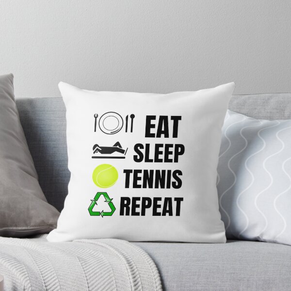 Item preview, Funny Tennis Team Player Gift Eat Sleep Tennis Repeat Design designed and sold by RozWatts.
