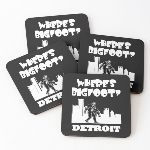 Item preview, Bigfoot in Detroit Bigfoot gifts MI drawing funny gift designed and sold by BRtisticDesigns.