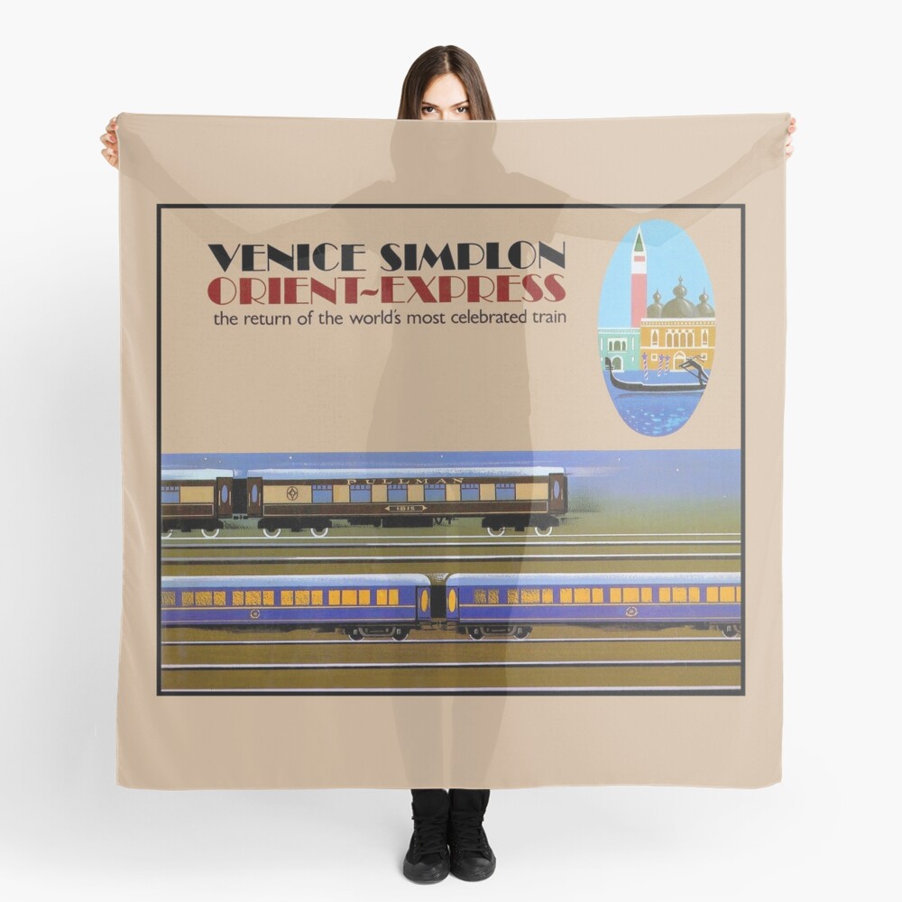 VENICE SIMPLON : Vintage Orient-Express Print Scarf