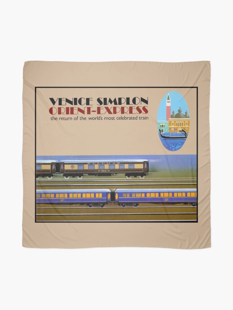 Alternate view of VENICE SIMPLON : Vintage Orient-Express Print Scarf
