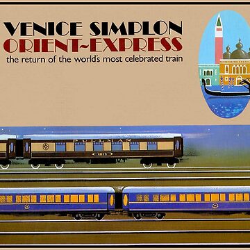 Artwork thumbnail, VENICE SIMPLON : Vintage Orient-Express Print by posterbobs