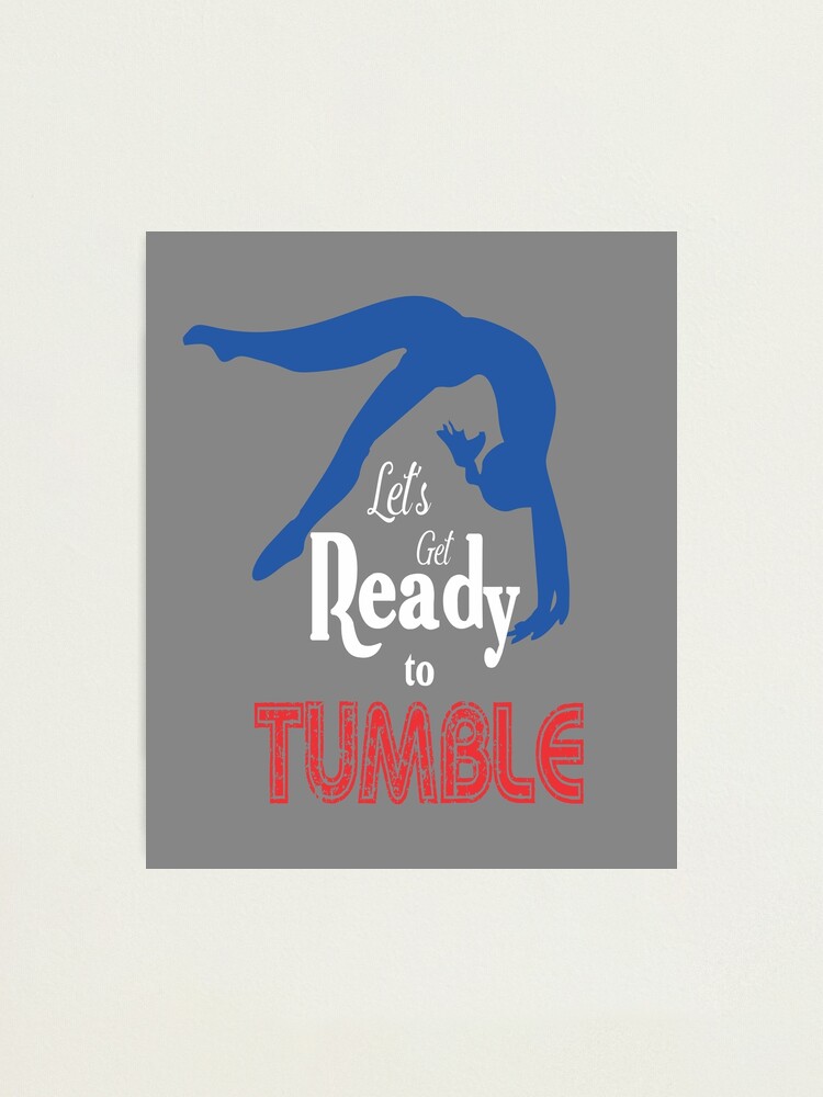 CUTOUT DESIGN Let's Get Ready To Tumble Gymnastics Lapel Pin 