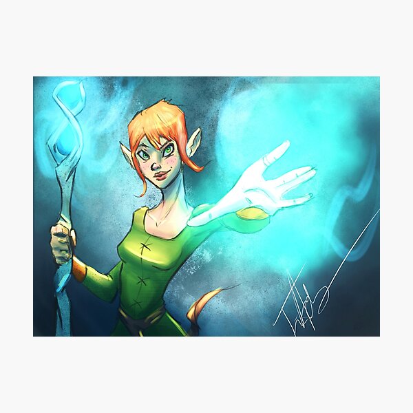 Aperçu de l'œuvre Elfe Mage Girl créée et vendue par GolemWulf.
