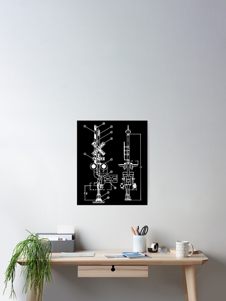 Vintage Railway Model10 Crossing Patent Drawing Model Train Vintage Railway Model10 Crossing Patent Drawing Model Train