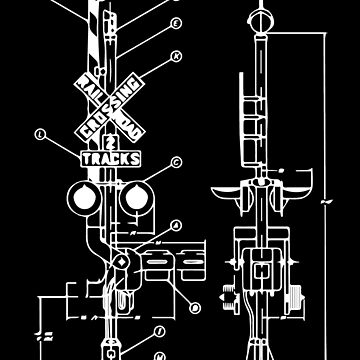 Vintage Railway Model10 Crossing Patent Drawing Model Train Vintage Railway Model10 Crossing Patent Drawing Model Train