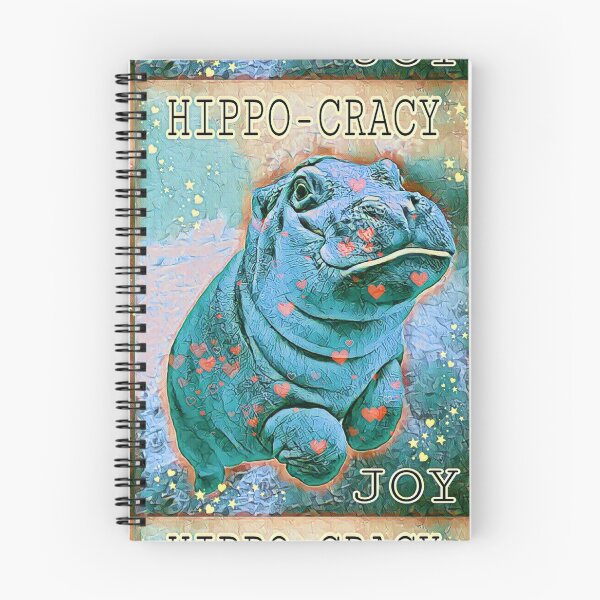 Item preview, Hippo-Cracy 2 in teal designed and sold by NolaJere.