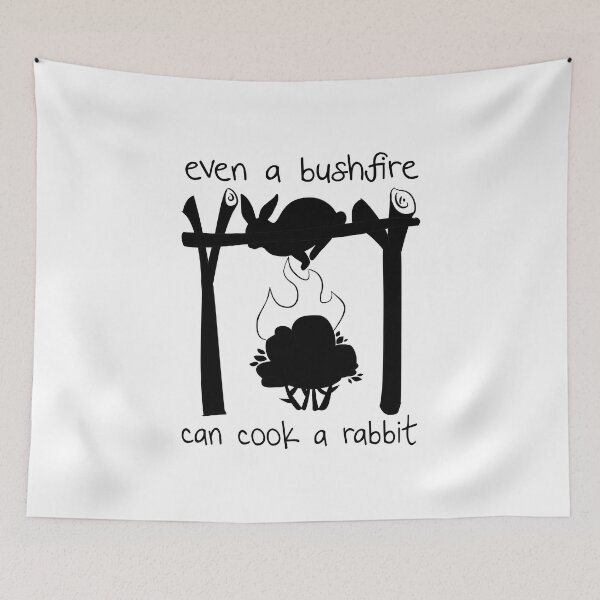 Item preview, Bushfire Cook A Rabbit Nonsensical Saying And Phrases designed and sold by therealsadpanda.