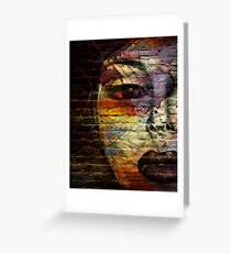 Woman on the Wall Greeting Card