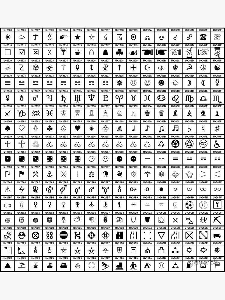 #UCB #Miscellaneous #Symbols #MiscellaneousSymbols by znamenski