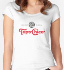 Topo Chico Mineralwasser Tailliertes Rundhals-Shirt