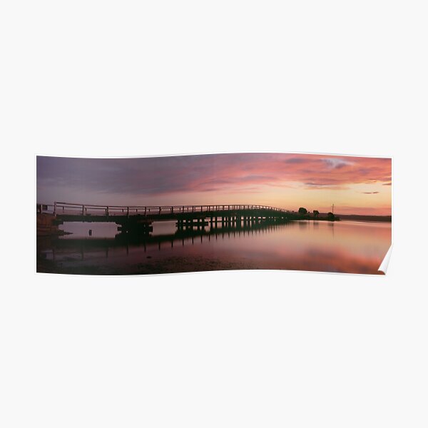 Sunset Wallaga Lake Bridge Poster